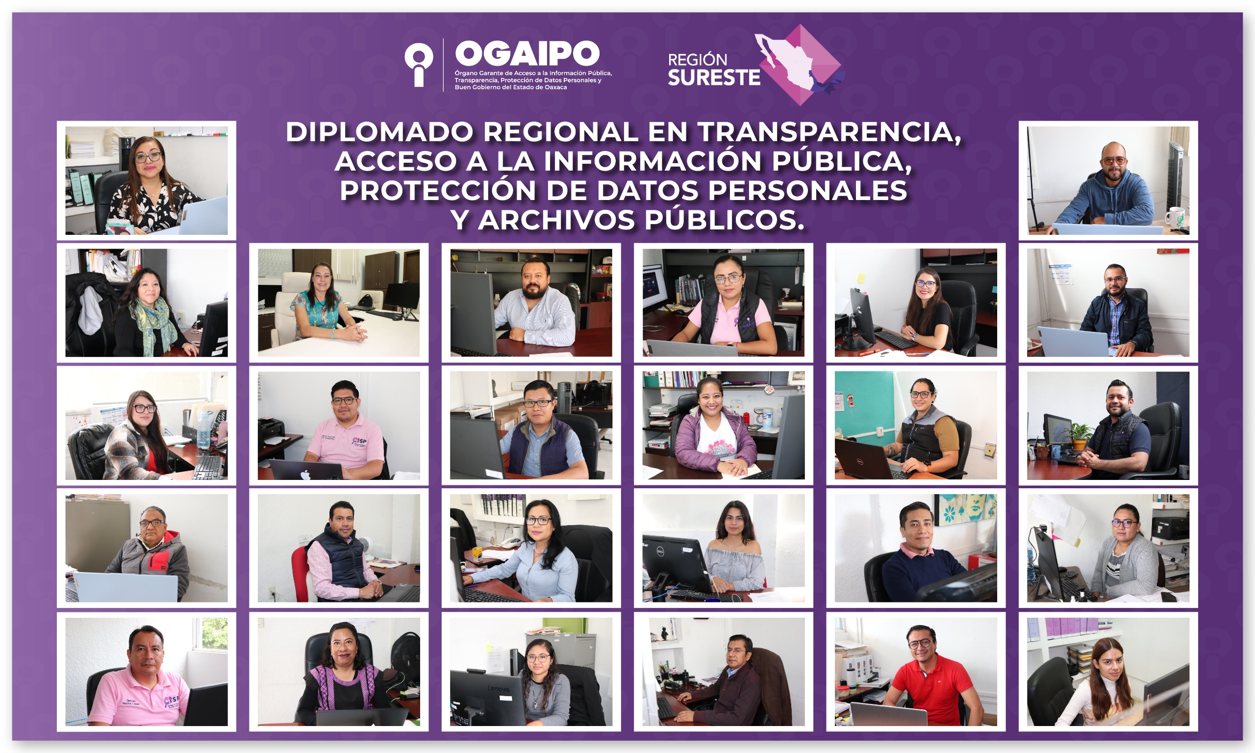 Culminan servidores públicos del OGAIPO Diplomado Regional en Transparencia